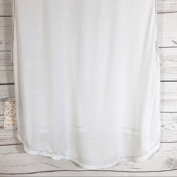 Free People The It Muscle White Sleeveless Tank Top Sz XS - Picture 11 of 14